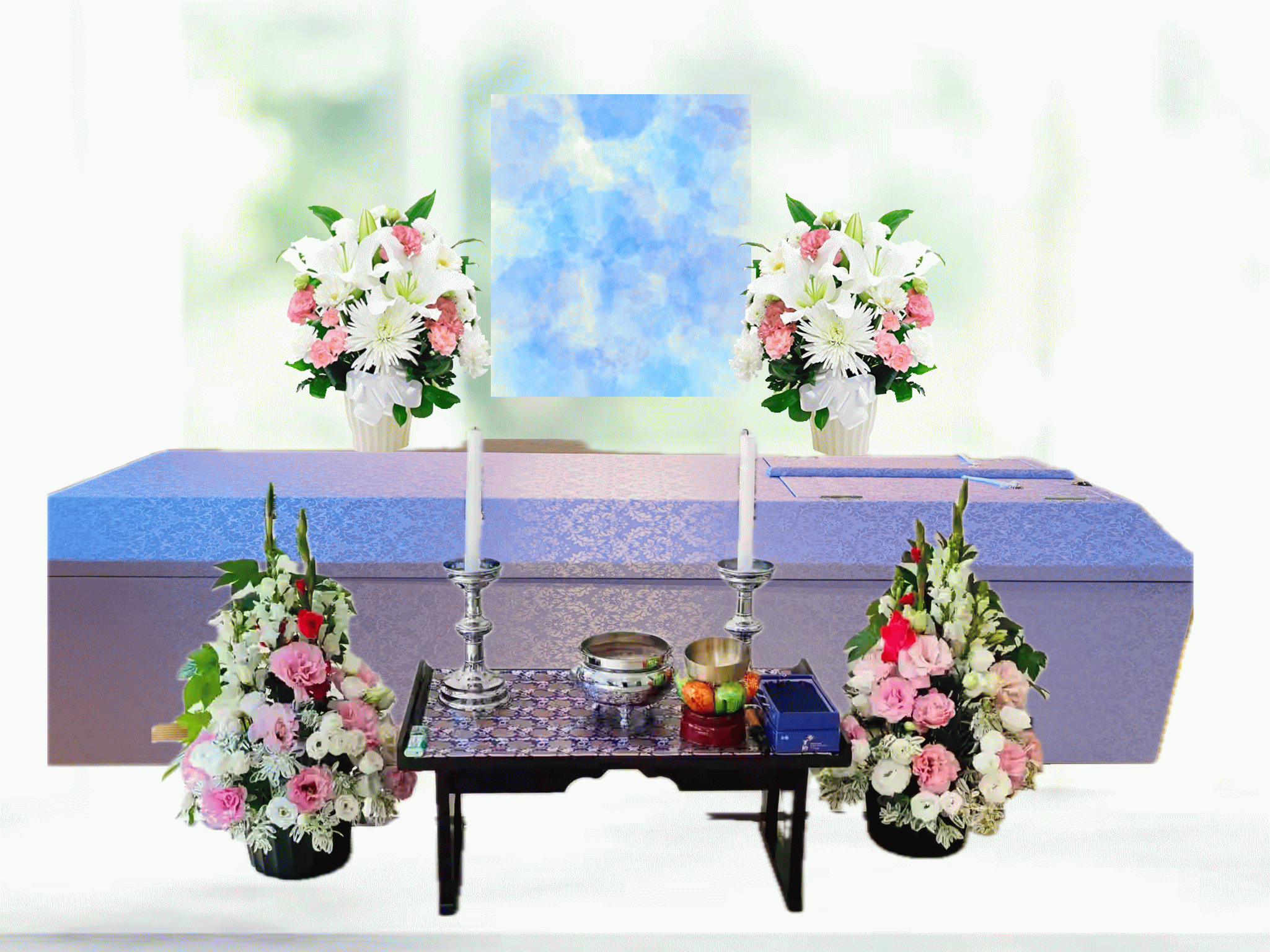 自宅葬プラン26.9祭壇