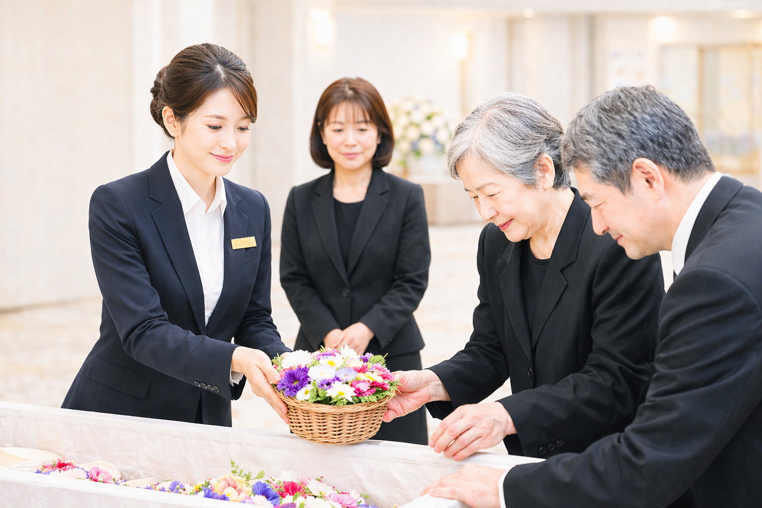 綺麗なお花でしっかりとしたお別れが行えます