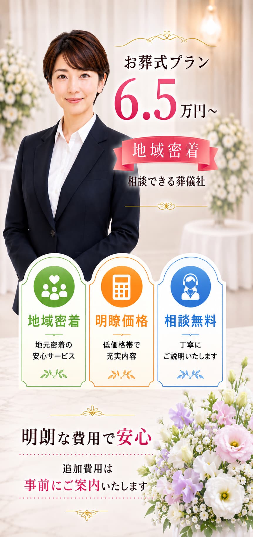 札幌市の葬儀・家族葬の葬儀社なら安い安心の葬儀屋・心弘社に無料相談